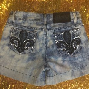 House Of Dereon Mini Shorts